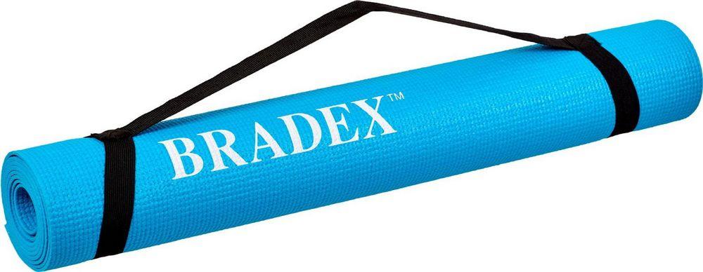 Коврик для йоги и фитнеса Bradex SF 0693 173*61*0,3 см бирюзовый с переноской