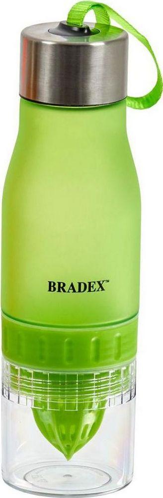 Бутылка для воды с соковыжималкой 0,6 л салатовая Bradex SF 0520 - фото 1 - id-p178106332