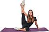 Коврик для йоги и фитнеса 183*61*0,6  двухслойный фиолетовый Bradex SF 0402, фото 8