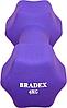 Гантель неопреновая 4 кг фиолетовая Bradex SF 0544, фото 3