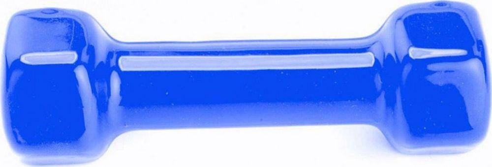 Гантель обрезиненная 4 кг, синяя (rubber covered barbell 4 kg BLUE) - фото 2 - id-p178106359