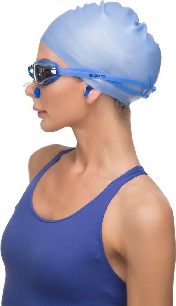 Набор для плавания: шапочка + очки+ зажим для носа+ беруши для бассейна Bradex SF 0303 - фото 6 - id-p178106366