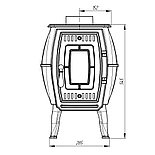 Печь отопительная «Бахтинка» ProMetall (Чёрная), фото 3