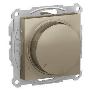 ATN000534 Atlasdesign СВЕТОРЕГУЛЯТОР (диммер) поворотно-нажимной, 315Вт, мех., шампань, фото 2