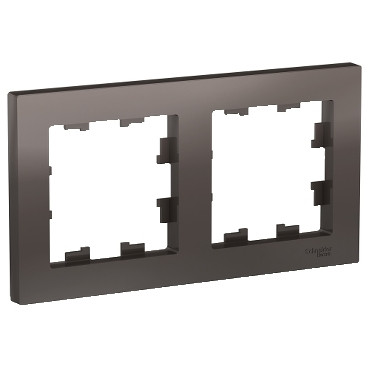 ATN000602 Atlasdesign 2-постовая рамка, универсальная, мокко