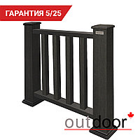 Ограждение из ДПК Outdoor "Классик" 1000*1000 мм. 3D STORM BLACK