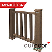 Ограждение из ДПК Outdoor "Классик" 1000*1000 мм. 3D STORM BROWN