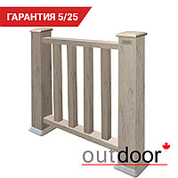 Ограждение из ДПК Outdoor "Классик" 1000*1000 мм. 3D STORM GREY