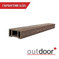 Перила ДПК Outdoor 90*45*3000 мм. текстура дерево темно- коричневые (Коллекция 2)