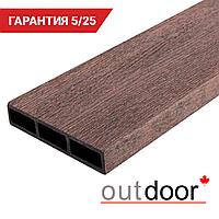 Доска заборная ДПК Outdoor 115*22*3000 мм. STORM BROWN коричневая микс