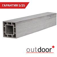 Столб ДПК Outdoor 120*120*3000 мм. STORM GREY серый микс