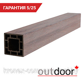 Столб ДПК Outdoor 120*120*3000 мм. STORM BROWN коричневый микс