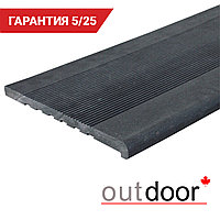 Ступень ДПК Outdoor 348*23*3000 мм полнотелая черная