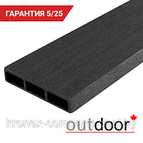 Доска ДПК Outdoor 115*22*3000 мм. STORM BLACK черная