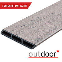 Доска Ромбус ДПК Outdoor 122*22*3000 мм. STORM GREY серая микс