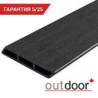 Доска Ромбус ДПК Outdoor 122*22*3000 мм. STORM BLACK черная