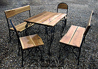 Комплект мебели (кованые скамейки и стол) №11