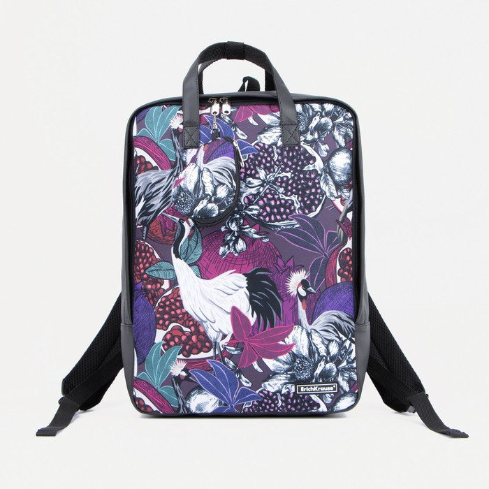 Рюкзак-сумка на молнии, цвет фиолетовый - фото 1 - id-p178139557
