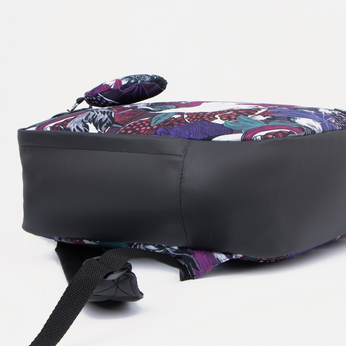 Рюкзак-сумка на молнии, цвет фиолетовый - фото 3 - id-p178139557