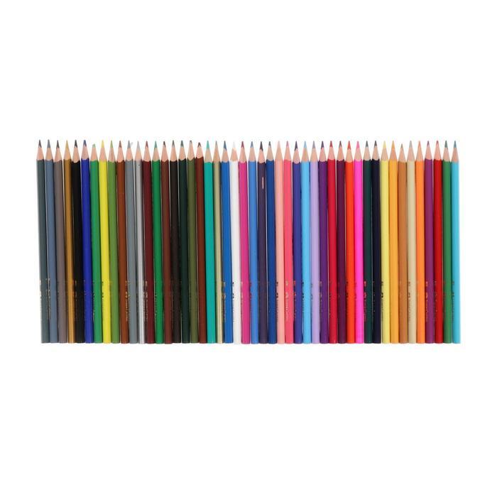 Карандаши 48 цветов Faber-Castell Eco, трёхгранный корпус, с точилкой - фото 2 - id-p178141588