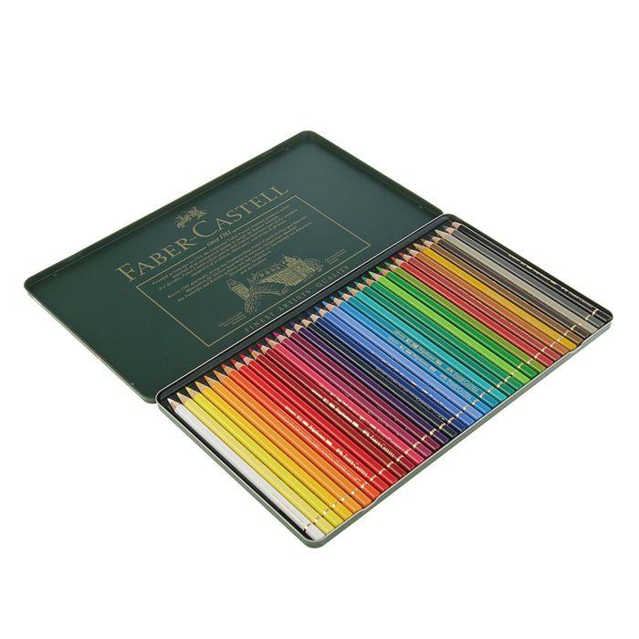 Карандаши художественные цветные Faber-Castell Polychromos® 36 цветов, в металлической коробке - фото 2 - id-p178141595