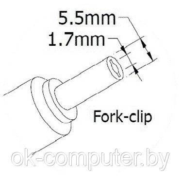 Оригинальная зарядка (блок питания) для ноутбуков Acer Aspire 5510, 5520, PA-1900-05, 90W, штекер 5.5x1.7 мм - фото 2 - id-p178144392