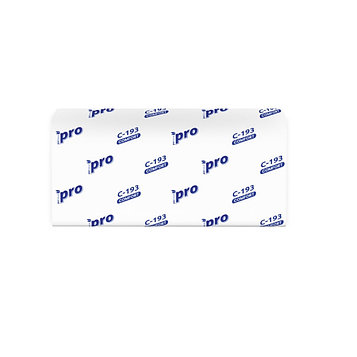 Полотенца бумажные однослойные V-сложения PROtissue Comfort, 21*22см, 250л, 33г. В коробке 20 пачек