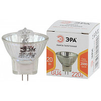 Лампочка галогенная ЭРА GU4-MR11-20W-220V-30CL GU4 20Вт софит