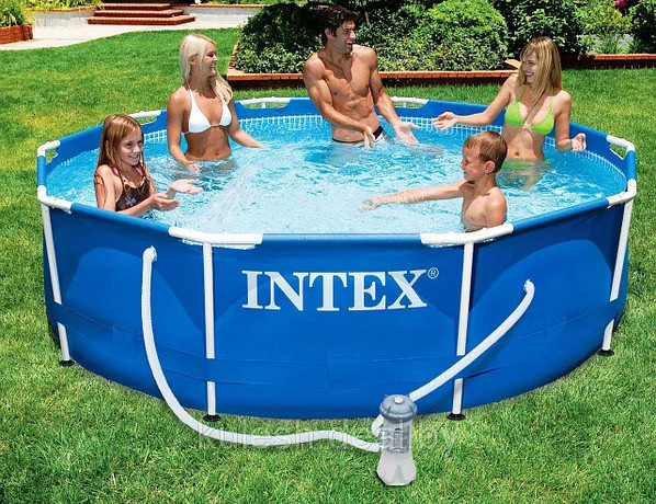 Каркасный бассейн Intex 305х76см с Фильтр-насосом Metal Frame 28202