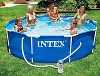 Каркасный бассейн Intex 305х76см с Фильтр-насосом Metal Frame 28202