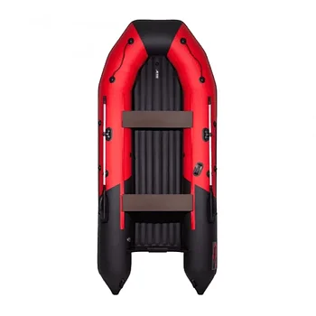Надувная лодка ПВХ Таймень NX 3200 НДНД PRO "Комби" красный/черный