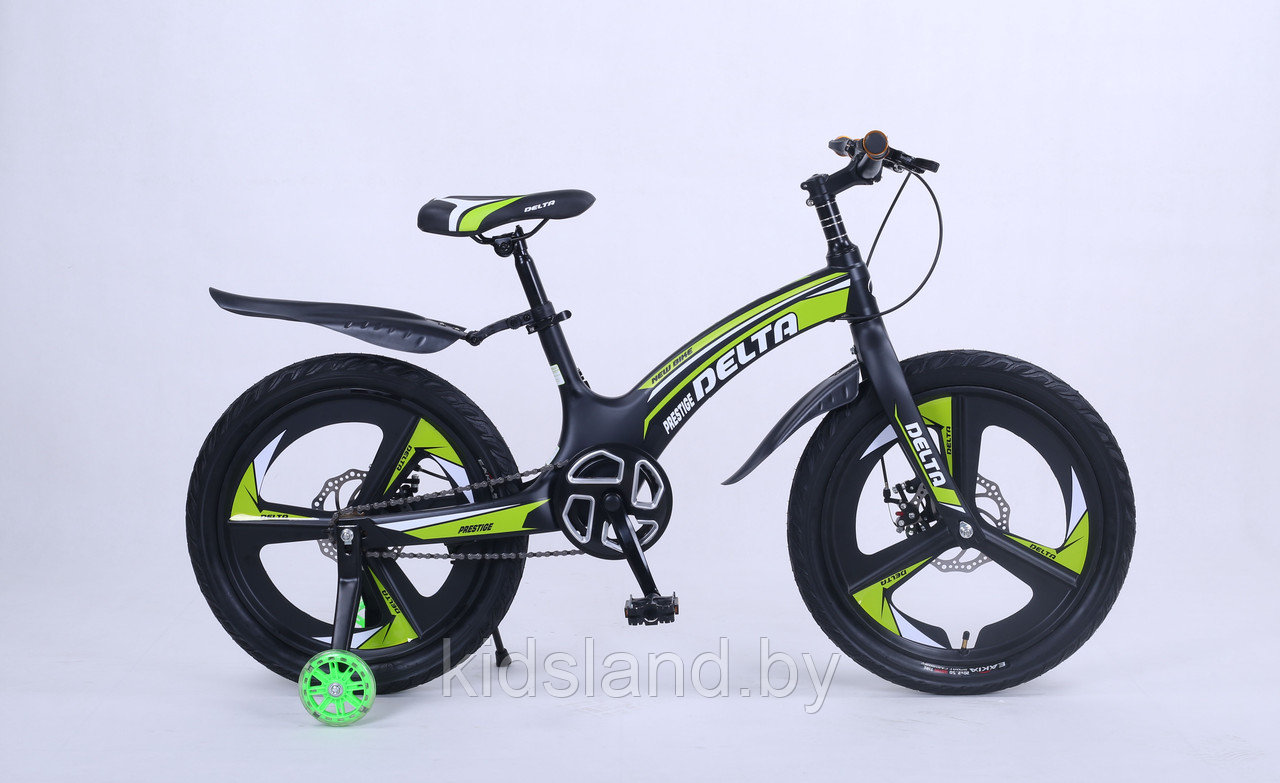 НОВИНКА! Детский облегченный велосипед Delta Prestige MAXX 20''L (чёрно-зеленый)