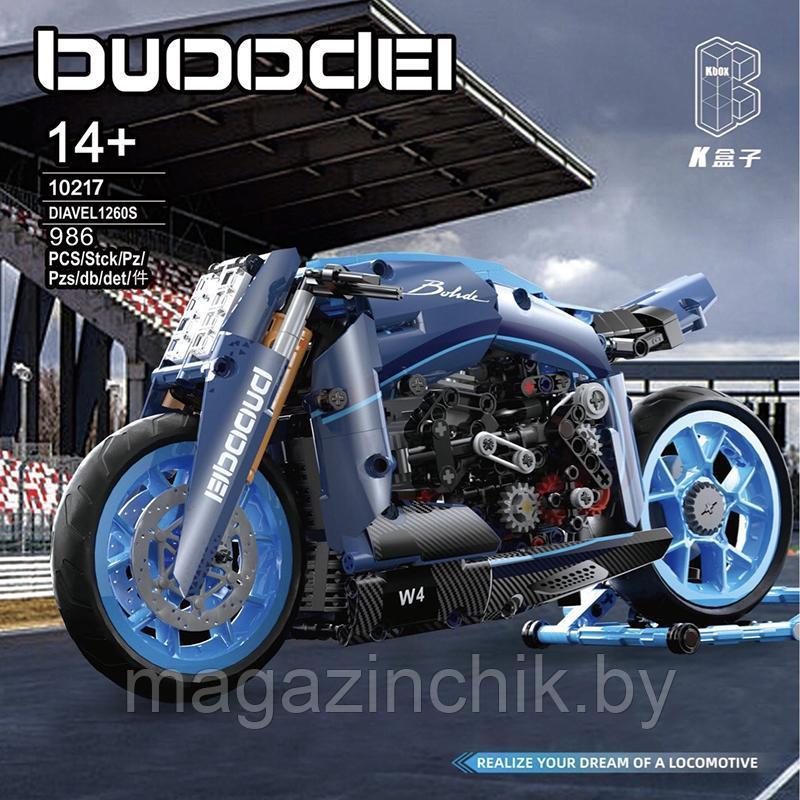 Конструктор Мотоцикл, Bugatti Diavel 1260S, KING 10217, 986 дет