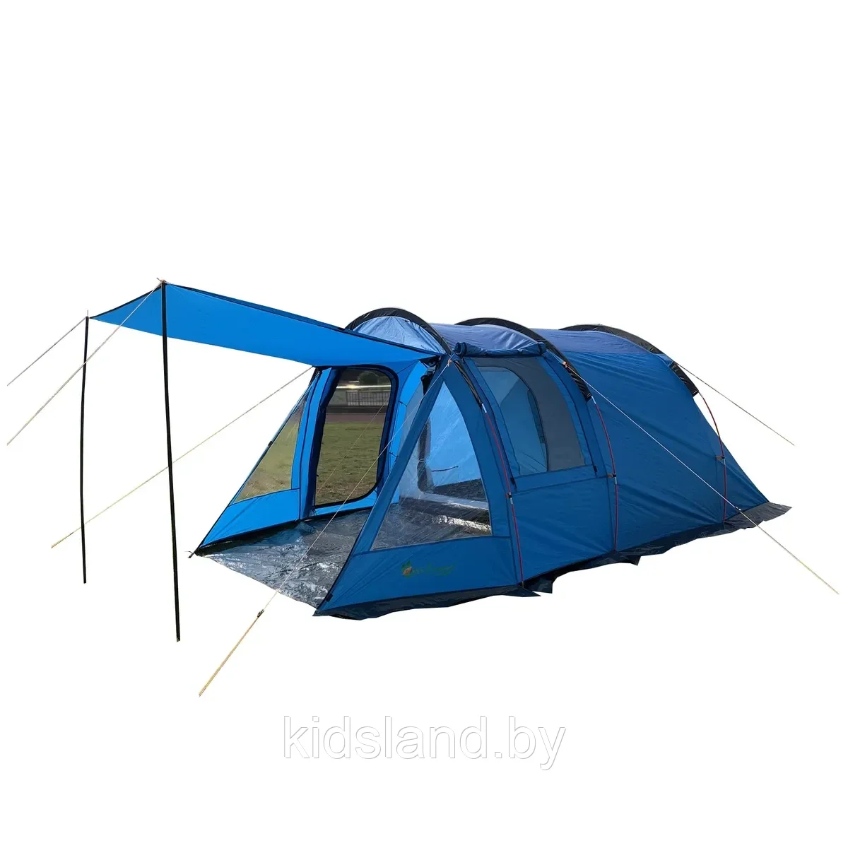 Трехместная палатка MirCamping c большим тамбуром (100+90+225)*235*160 см - фото 7 - id-p178154746