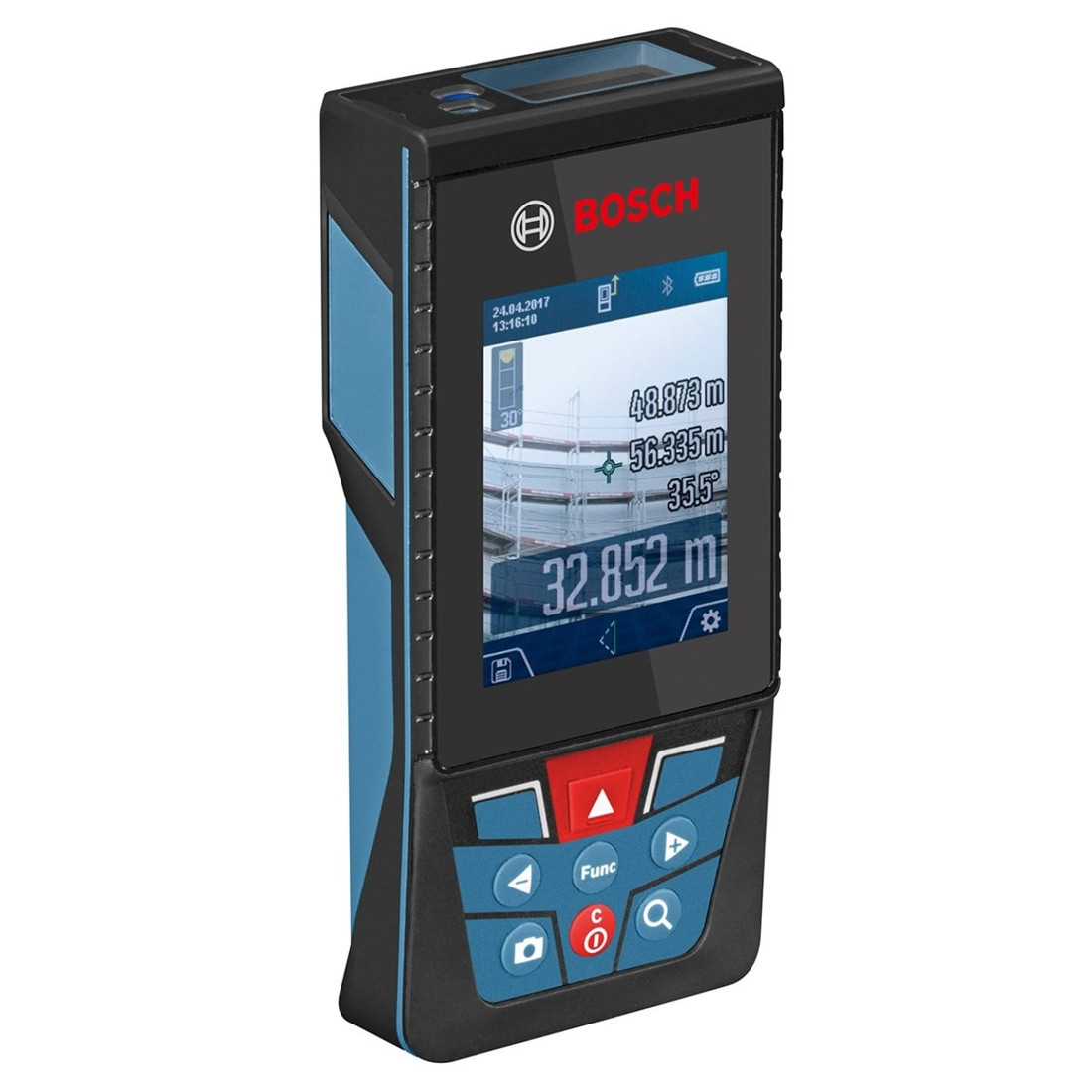 GLM 120 C Дальномер лазерный BOSCH + BT 150 в кор. (0.08 - 120 м, +/- 2 мм/м, IP 54, штатив)