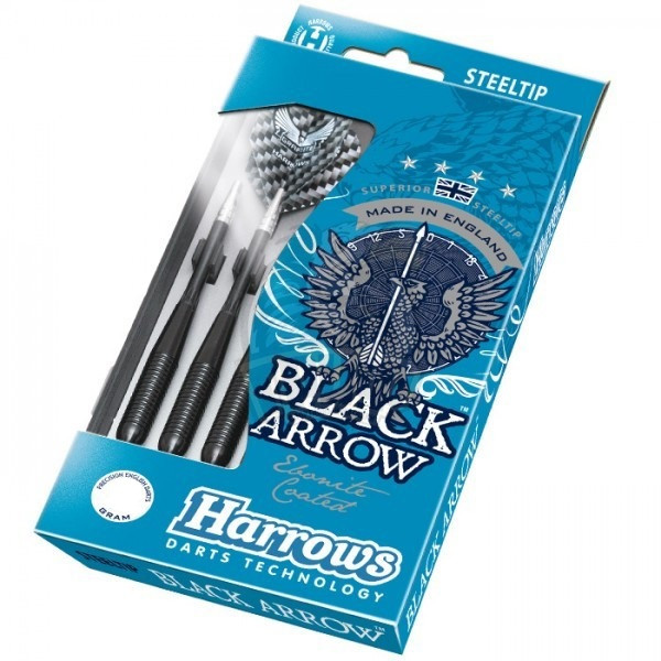 Дротики для дартса Steeltip Harrows Black Arrow 22гр - фото 1 - id-p178155381