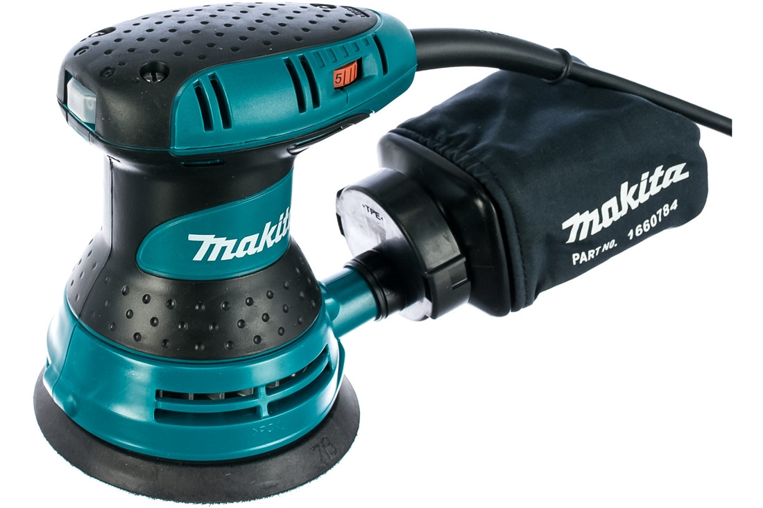 BO 5031 MAKITA Эксцентриковая шлифмашина в кор. (300 Вт, 125 мм, 4000 - 24000 кол/мин, регул. об.) - фото 1 - id-p176326991