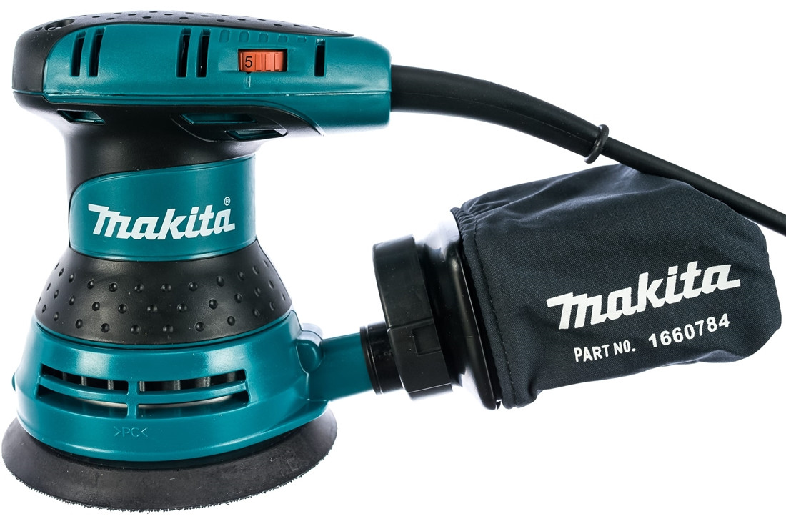 BO 5031 MAKITA Эксцентриковая шлифмашина в кор. (300 Вт, 125 мм, 4000 - 24000 кол/мин, регул. об.) - фото 2 - id-p176326991