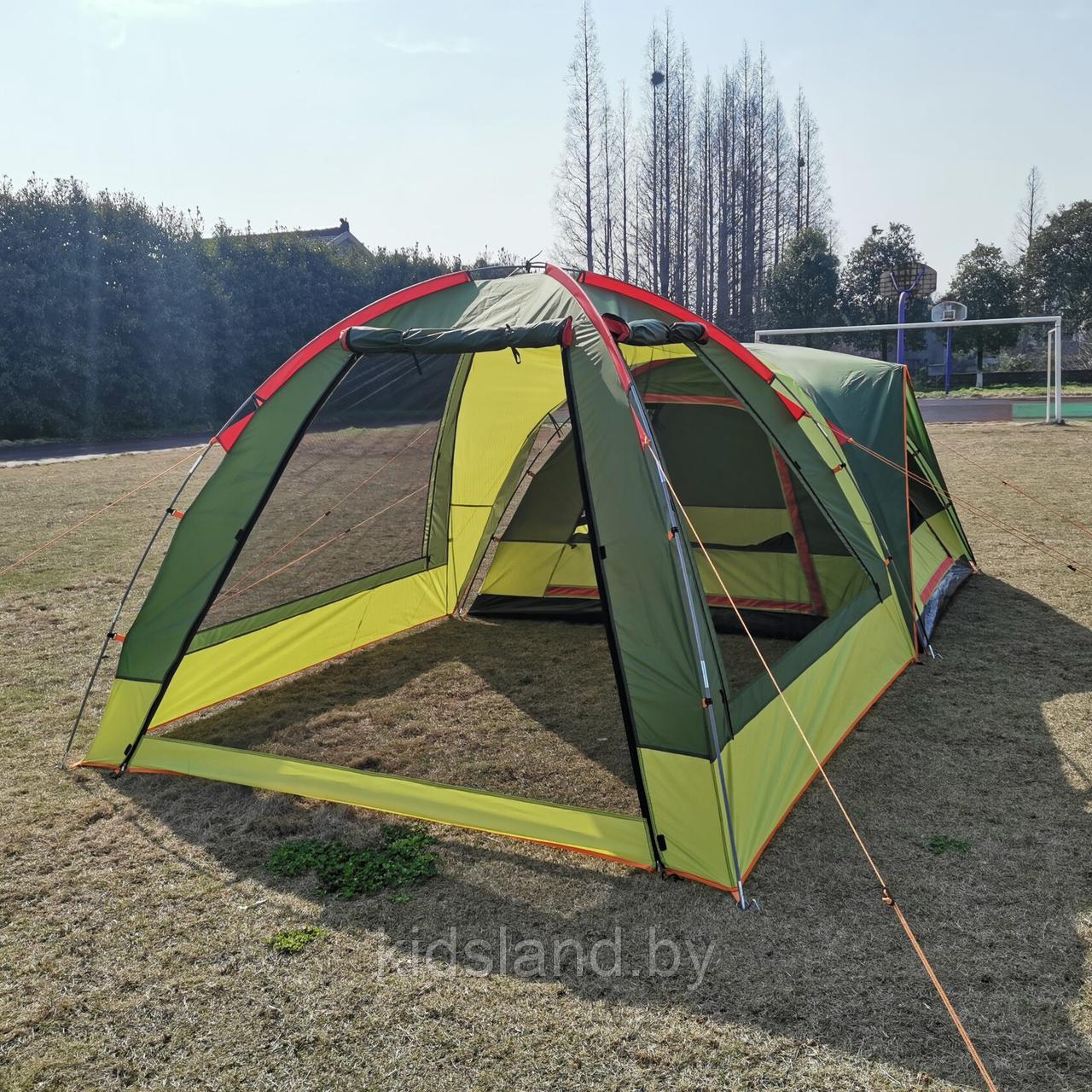 Четырехместная палатка MirCamping 460х240х175 см 2 в 1 с тамбуром-шатром - фото 5 - id-p178157571