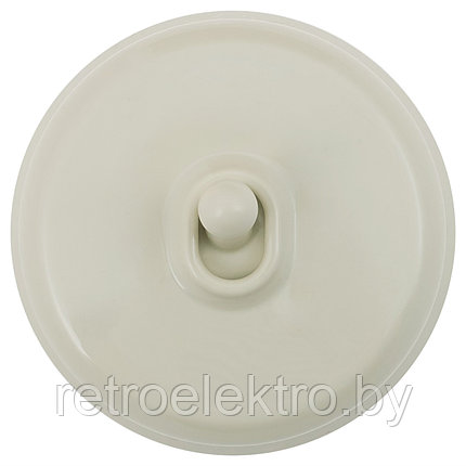 Тумблерный Выключатель 1-кл. ПЛАСТИК Слоновая кость, Bironi, фото 2