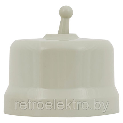 Тумблерный Выключатель 1-кл. ПЛАСТИК Слоновая кость, Bironi, фото 2