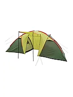 Четырехместная палатка MirCamping (155+120+155)*215*170см с 2 комнатами и тамбуром