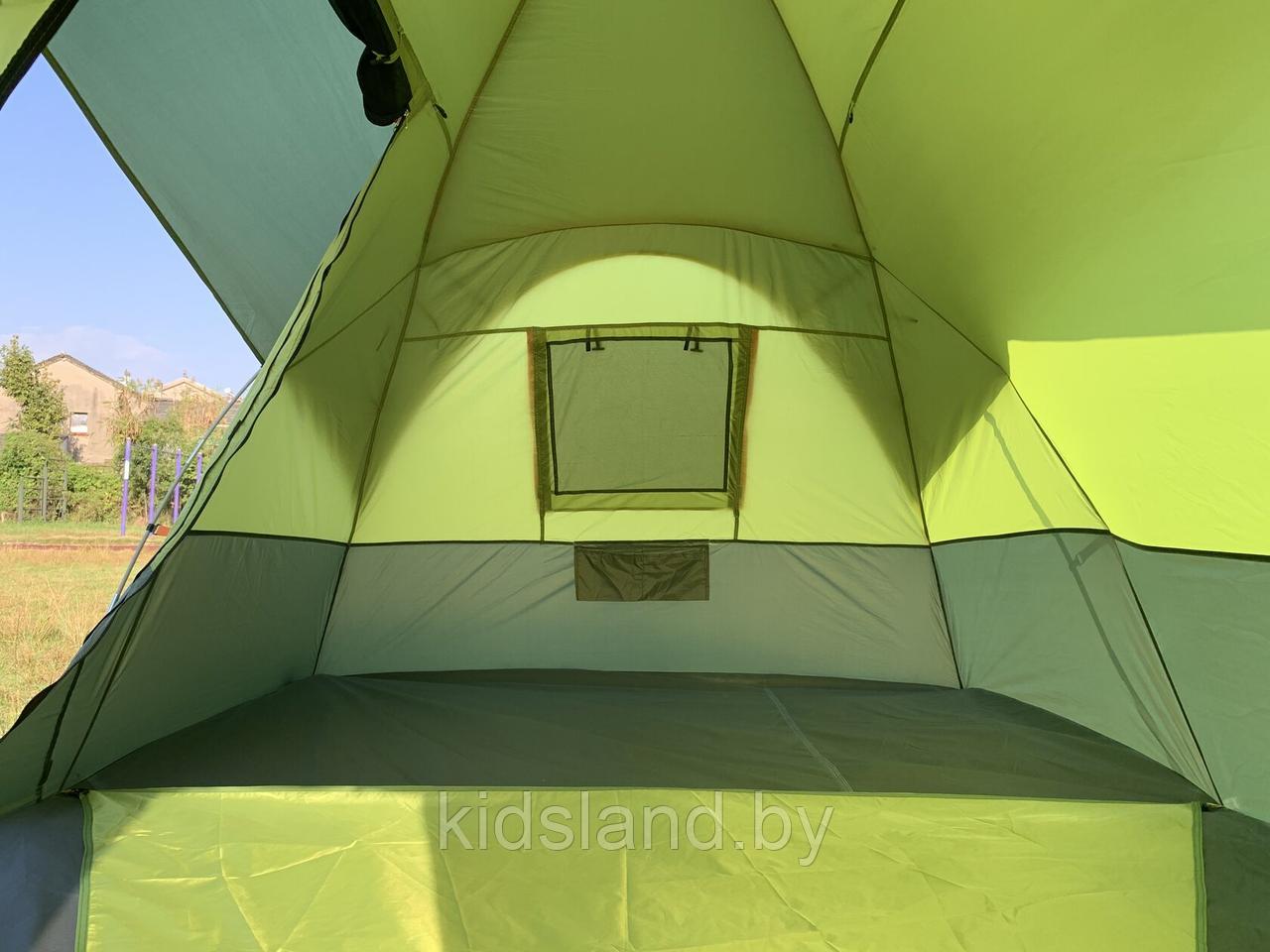 Четырехместная палатка MirCamping (145+100+145)*210*165 см с 2 комнатами и тамбуром - фото 6 - id-p178159006