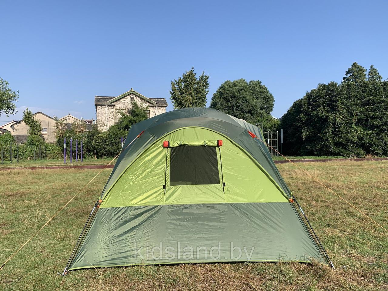 Четырехместная палатка MirCamping (145+100+145)*210*165 см с 2 комнатами и тамбуром - фото 8 - id-p178159006
