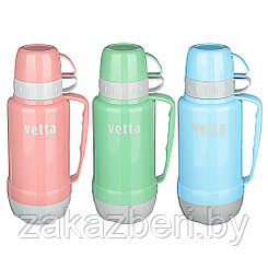 VETTA Термос стеклянная колба "Туристический" 1,80л (2 чашки), 3 цвета