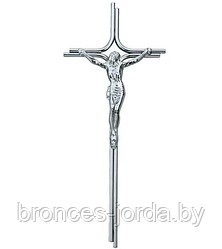 Крест с распятием 30×12×2,5 см католический из нержавеющей стали в наличии Bronces Jorda Испания
