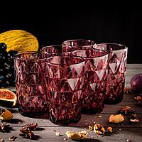 MAGISTRO Набор стаканов Круиз, 350 мл, 6 шт, цвет розовый 1390408, фото 1