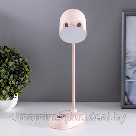 Лампа настольная "Мими" LED 3Вт диммер USB  розовый 8х12,5х32 см