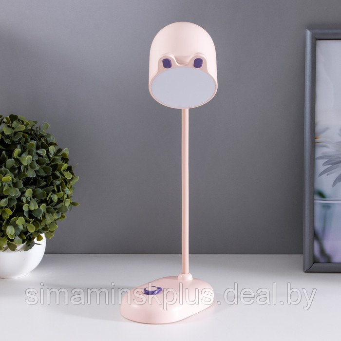 Лампа настольная "Мими" LED 3Вт диммер USB розовый 8х12,5х32 см - фото 1 - id-p178164995