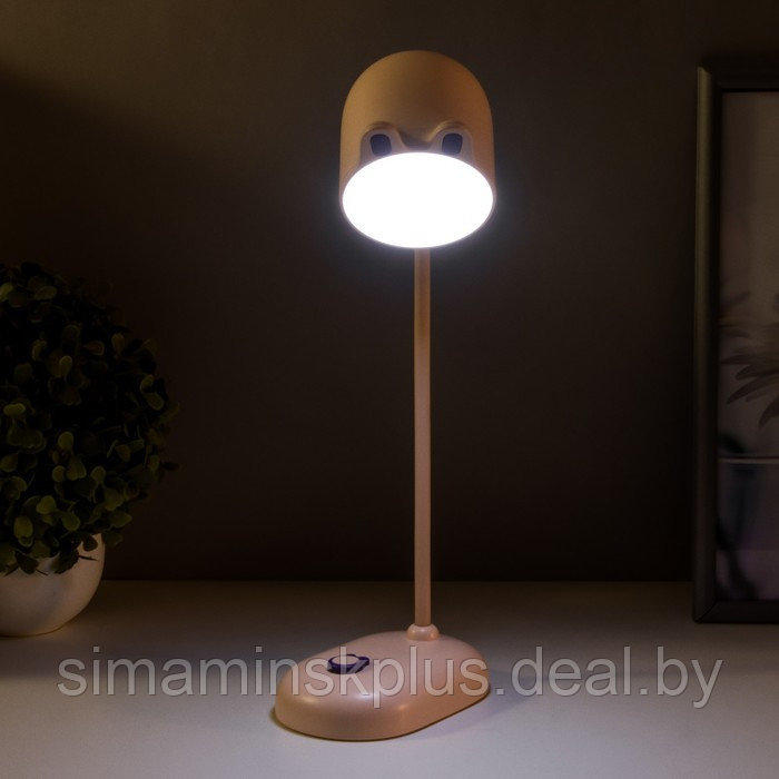Лампа настольная "Мими" LED 3Вт диммер USB розовый 8х12,5х32 см - фото 3 - id-p178164995